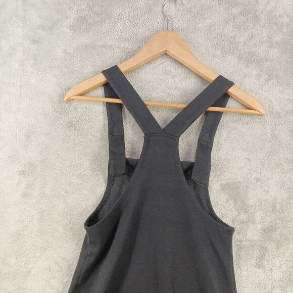 Vintage CRISTINA Jumper Dress SMALL(4-6) Black Knit Pullover W/ Chest Pocket - Picture 7 of 10